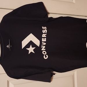 Men's Converse All Star tshirt, XL, Black/white.